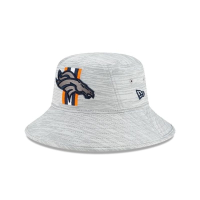 Orange Denver Broncos Hat - New Era NFL Official NFL Training Stretch Bucket Hat USA5069312